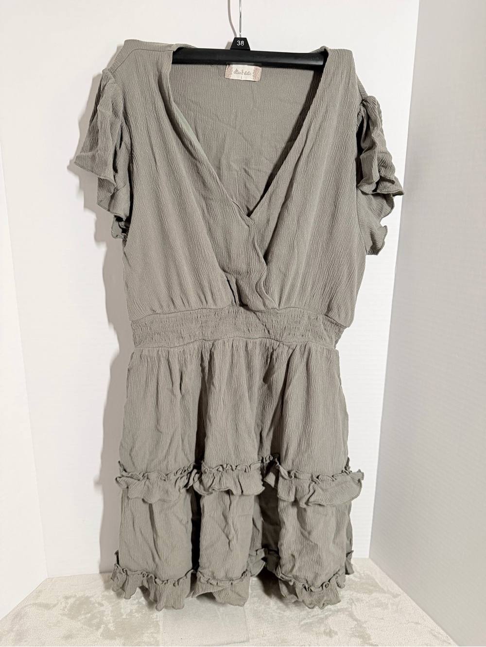 Altar'd State Soft Sage Textured dress